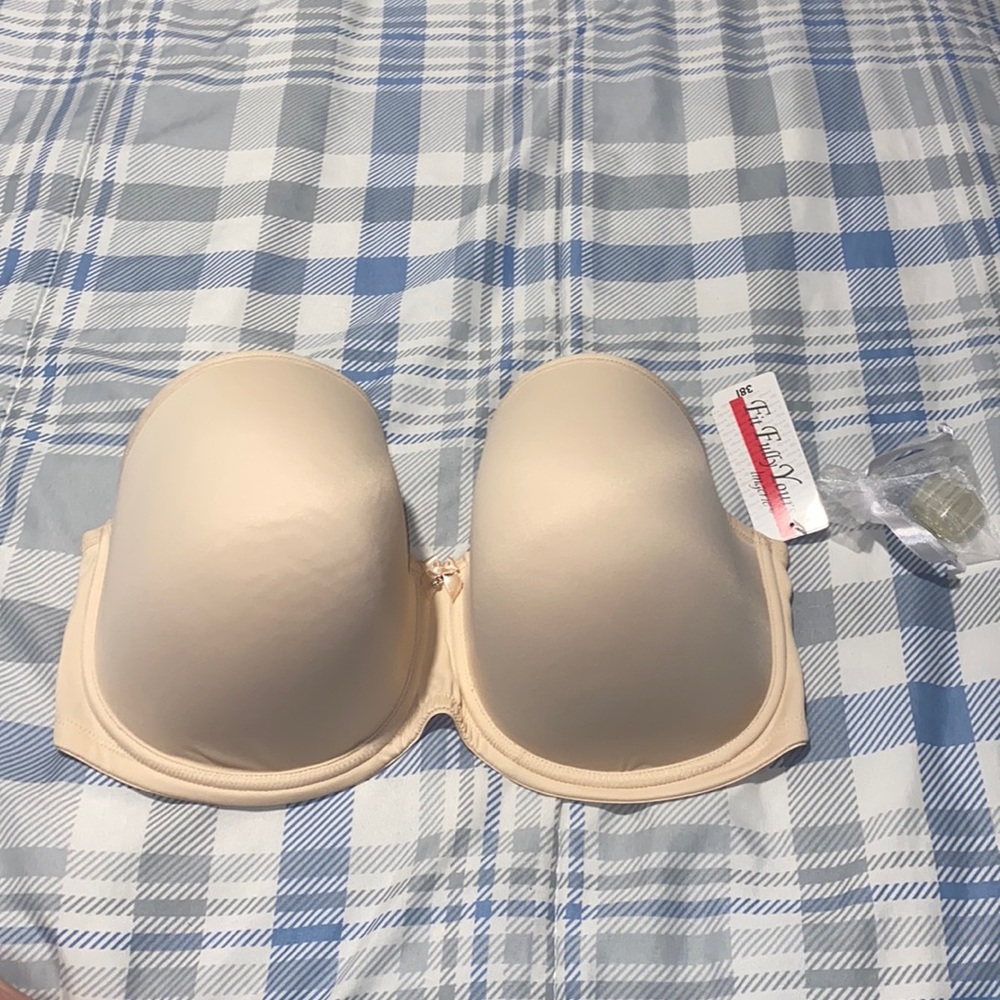 Fit Fully Yours B1011 Felicia Strapless Nude 381 BNWT